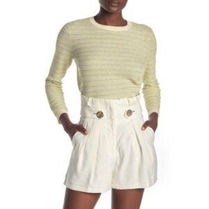 Veronica Beard Sweater XL NWT Boise Yellow Multi Nordstrom Luxury Thin Knit